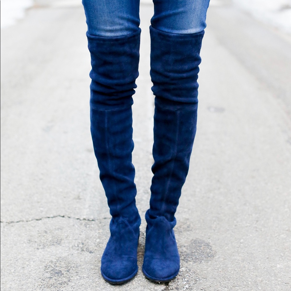 Stuart Weitzman Lowland Over the Knee Suede Boots